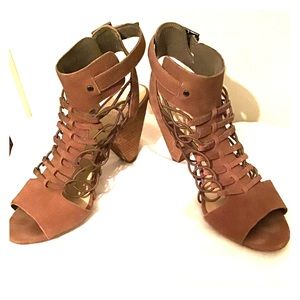 Vince Camuto Open Toe Ankle Heels